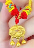 中國黃金（CHINA GOLD）寶寶黃金項(xiàng)鏈平安鎖足金吊墜嬰兒滿月金飾百天周歲生日禮物寶寶鎖 京速達(dá) 足金平安鎖項(xiàng)圈 0~7歲 曬單實(shí)拍圖