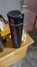 KOKUUN日本品牌顯溫保溫杯男款2025新款茶水分離泡茶杯子送禮辦公室水杯 黑色 500ml 曬單實拍圖