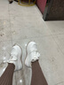 千百度 C°BANNER春秋季新款透氣網(wǎng)面厚底小白鞋舒適百搭棉鞋女輕便增高休閑女鞋 米色（舒適單里） 37 曬單實拍圖