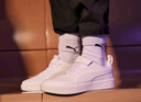 彪馬（PUMA）學(xué)生兒童鞋子白色板鞋舒服耐磨小白鞋運動(dòng)鞋 385836 曬單實(shí)拍圖