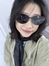 莫拉克老錢(qián)風(fēng)復(fù)古貓眼墨鏡女款高級(jí)感顯臉小偏光太陽(yáng)鏡防曬防紫外線開(kāi)車(chē) 啞黑框黑灰片【復(fù)古貓眼造型】 曬單實(shí)拍圖