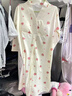 草景家孕婦睡夏季待產(chǎn)裙帶胸墊月子服醫院進(jìn)產(chǎn)房可外穿大碼哺乳睡裙 QSY-25816#草莓 XL碼  建議體重120-135斤左右 曬單實(shí)拍圖