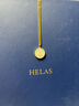 helas赫拉18K金字母定制項鏈輕奢白貝母鎖骨鏈鉆石吊墜送女友生日禮物 吊墜+贈S925鏈（帶鉆版） L 曬單實拍圖