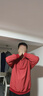 馬登工裝 美式復古定染棒球領衛(wèi)衣男春季新年紅色上衣休閑套頭長袖T恤 臟橘 （寬松偏大） L 曬單實拍圖