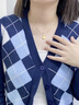 中國黃金（CHINA GOLD）福牌黃金項鏈女2025新款足金福字吊墜女生生日禮物女友老婆紀念日 足金福牌吊墜【贈銀鏈】 曬單實(shí)拍圖