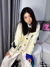 唐菓蜜連衣裙女2024春秋新款女裝韓版學(xué)生時(shí)尚百搭甜美可愛減齡套裝裙子 杏色上衣+杏色連衣裙 L【100-120斤】 曬單實(shí)拍圖
