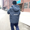 羅蒙（ROMON）男士短款連帽羽絨服冬季新款中青年時(shí)尚潮流防寒保暖外套 藏青色 L 175(適合115-130斤) 曬單實(shí)拍圖