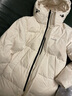 COVERNAT潮牌羽絨服中長(cháng)款男女同款 24新品冬季加厚保暖連帽防風(fēng)外套DP08 象牙色 M 建議升高165-175 曬單實(shí)拍圖