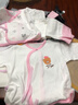嬰詩拉貝 新生兒內(nèi)衣套裝嬰兒秋衣秋褲純棉初生寶寶衣服春秋滿月打底衣服 【2套裝四季款】皇冠粉組合 52 (建議0-1個月5-8斤) 曬單實拍圖
