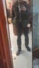 哈吉斯（HAZZYS）男裝 冬款保暖外套戶外露營連帽羽絨服男ASFZU0BDX13 深綠色DG L (175/96A 48) 曬單實拍圖