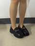 卓詩(shī)尼樂(lè )福鞋女2026年春季新款復古英倫風(fēng)一腳蹬小皮鞋女鞋厚底粗跟單鞋 黑色 37 曬單實(shí)拍圖