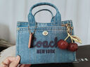 COACH【七夕禮物】蔻馳 Cargo 20 草書標志刺繡 牛仔布 托特包Tote包 靛藍色 CZ100-B4IN現貨 小號 曬單實拍圖