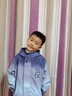 G.DUCKKIDS童裝男童外套春秋季2025新款兒童沖鋒衣漸變小熊中大童拉鏈衫連帽 漸變藍色 130 適合120-130cm年齡7-8歲 曬單實拍圖