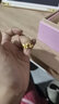 明牌珠寶生日禮物黃金蝴蝶戒指 足金福迭而至女戒送女友AFM0193工費200 足金戒指 14號 約3.21克 曬單實(shí)拍圖