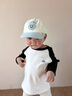 寶寶帽子春秋薄款幼兒鴨舌帽夏天洋氣百搭男孩女童棒球帽2025新款 圓標-淺藍 參考1-3歲/帽圍46-50cm 曬單實(shí)拍圖
