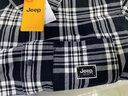 吉普（JEEP）美國正品Jeep高端美式格子襯衫男士春秋潮牌寬松休閑長(cháng)袖上衣外套 黑白格子【官方正品】 XL 推薦140-160斤 曬單實(shí)拍圖