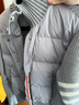 鴨鴨（YAYA）【90+系列】輕薄羽絨服女小眾針織拼接鴨絨小個(gè)子短款保暖外套XB 灰色 XL 曬單實(shí)拍圖