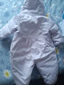 戴維貝拉（DAVE＆BELLA）新生兒羽絨連體衣女寶新款冬裝爬服哈衣連帽幼兒包屁衣童裝 淺紫色【現(xiàn)貨】 80cm 【充絨量80.5g】 曬單實(shí)拍圖