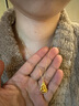 周大生黃金項鏈足金葫蘆吊墜福祿送媽媽送老婆生日情人節七夕禮物 約1.4克吊墜+1.8克足金鏈 曬單實(shí)拍圖