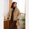 緋垚韓版牛角扣棉服2024新款冬季女小個子休閑寬松加厚保暖面包服外套 卡其色 M 曬單實拍圖
