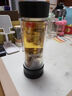 萬(wàn)象（WANXIANG）茶水分離玻璃杯泡茶創(chuàng  )意大容量便攜節日禮盒男士商務(wù)辦公車(chē)載水杯 雙層-槍黑色330ml U258/V258L 曬單實(shí)拍圖