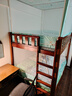 富儷姿子母床蚊帳上鋪加高低床雙層爬梯形書(shū)架小孩防摔掉兒童 快樂(lè )童年【上下鋪是分開(kāi)拍的】 下鋪1.5米【高伸縮常規款】長(cháng)1.9 曬單實(shí)拍圖