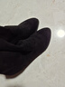 斷碼清倉(cāng)品牌鞋高跟長(zhǎng)筒靴女秋冬過(guò)膝彈力瘦瘦靴子粗跟小個(gè)子長(zhǎng)靴 黑色薄絨 38 (240mm) 曬單實(shí)拍圖