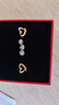中國黃金（CHINA GOLD）女款足金愛心耳飾新款5G心形時尚耳釘送老婆生日生日送女朋友禮物 足金耳釘【一對】約1.3g 曬單實拍圖