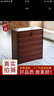 時(shí)銘挖手實(shí)木香樟木五斗柜子中式儲(chǔ)物柜復(fù)古五斗櫥收納抽屜柜三六斗柜 酸枝色 純香樟木110*50*120高 曬單實(shí)拍圖