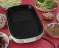 小熊（Bear）多功能料理鍋電烤爐烤肉鍋?lái)n式電燒烤爐烤盤(pán)網(wǎng)紅煎烤電熱鍋 烤盤(pán)可拆 DKL-D12A1 曬單實(shí)拍圖