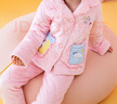 芬騰兒童睡衣女童加絨夾棉加厚保暖秋冬中大童家居服Q9FJ257950217 曬單實(shí)拍圖