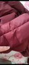 鴨鴨（YAYA）羽絨服女冬2024新款短款時尚連帽寬松休閑設(shè)計感加厚外套DS 深酒紅色 L /165 曬單實拍圖