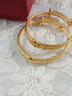 中國(guó)黃金（CHINA GOLD）黃金手鐲嬰兒蛇寶寶金手鐲生肖蛇寶寶金鐲滿月周歲百天生日禮物 約6.8g【一對(duì)】 曬單實(shí)拍圖