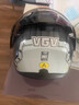 VGV揭面盔3c認證摩托車(chē)頭盔雙鏡藍牙半盔四季男女騎行機車(chē)安全帽c 機動(dòng)灰（揭）透明鏡片+外置藍牙 L（適合58-59頭圍） 曬單實(shí)拍圖