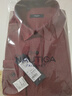 NAUTICA TAILORED【厚款磨毛】長(cháng)袖襯衫男春季商務(wù)純棉正裝襯衣酒紅43 曬單實(shí)拍圖