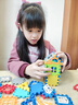 浮造兒童積木益智拼裝玩具3到6歲超大號搭房子男孩女孩子立體拼插拼圖 房子積木210片+窗架65片+收納桶 曬單實(shí)拍圖