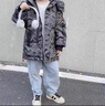 G.DUCKKIDS小黃鴨品牌洋氣兒童羽絨服男童中大童長(cháng)款冬裝寶寶加厚迷彩外套 灰色迷彩 加厚款 130 cm 曬單實(shí)拍圖