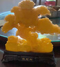 TURBOSUN開業(yè)大吉擺件高檔發(fā)財(cái)樹秘術(shù)財(cái)閣府上有財(cái)檀木擺件發(fā)財(cái)樹搖錢樹招 大號(hào)蜜蠟色 曬單實(shí)拍圖
