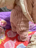 歡喜小熊寶寶家居服春秋款分體套裝女童冬季搖粒絨睡衣 曬單實(shí)拍圖