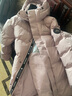 探路者（TOREAD）鵝絨羽絨服男女秋冬新款戶外防寒保暖舒適長(zhǎng)款羽絨外套 瓷瓦粉 S 曬單實(shí)拍圖