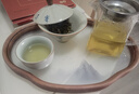 金鑲玉 玻璃茶盤(pán)茶托 高硼硅玻璃托盤(pán)杯子水果點(diǎn)心盤(pán)茶室收納茶具配件 遠山飛鳥(niǎo)玻璃托盤(pán) 曬單實(shí)拍圖
