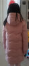 英氏（YEEHOO）女童羽絨服兒童保暖外套冬季時(shí)尚淑女中長(cháng)款中大童裝洋氣冬裝新款 字母小花-粉色 150 曬單實(shí)拍圖