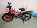 鳳凰（Phoenix）兒童自行車(chē)兒童變速鋁合金青少年學(xué)生山地車(chē)男女雙碟剎減震單車(chē) 鋁合金-方程20村21速-雙拼灰紅 其他 曬單實(shí)拍圖