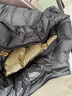高梵【雷軍同款】黑金鵝絨服機能4.0五格羽絨服男短款冬季黑色外套 高定騎士黑 L （140-150斤 飛天鵝絨235g） 曬單實(shí)拍圖