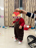 迷你巴拉男女童溫暖寬松褲子秋【柔軟燈芯絨寶寶背帶褲長(cháng)褲】 深咖啡50917 100 曬單實(shí)拍圖