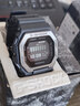 CASIO卡西歐40周年限定 GSHOCK計步潮汐藍牙小方塊學(xué)生手表男 GBX-100 GBX-100NS-1黑殼黑鋼圈 曬單實拍圖