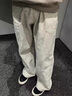 茱艾爾布老哥Blog美式多口袋大理石紋工裝褲寬松clf小微喇直筒長褲K710 大理石麥 S 尺碼咨詢客服 曬單實(shí)拍圖