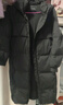 太平鳥(niǎo)女裝羽絨服保暖長(cháng)款冬季純色寬松連帽面包服外套 黑色 M 曬單實(shí)拍圖