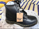 馬?。―R.MARTENS）101 YS英倫男女秋舒適黃車(chē)線(xiàn)光面皮黑色短靴馬丁靴 黑色 37 曬單實(shí)拍圖