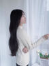 PMOG毛衣女加絨白色打底衫女秋冬2025新款內(nèi)搭木耳邊螺紋長袖一體絨上 白色 螺紋加絨加厚 M 建議80100斤 曬單實拍圖